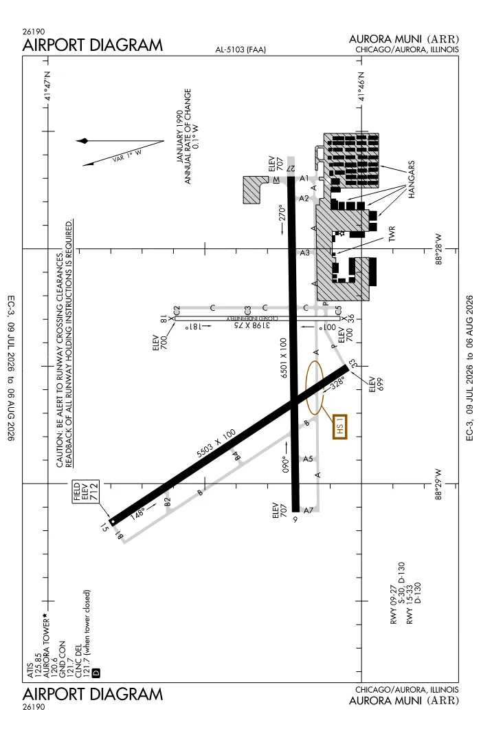 FAA airport diagram for KARR