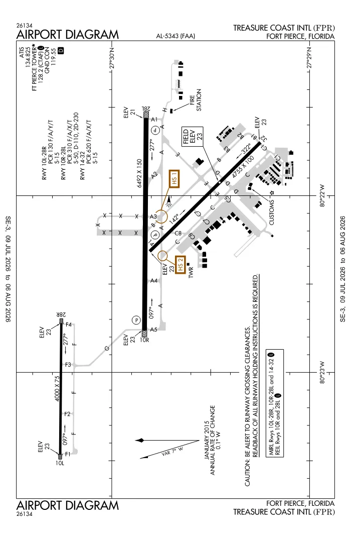 FAA airport diagram for KFPR