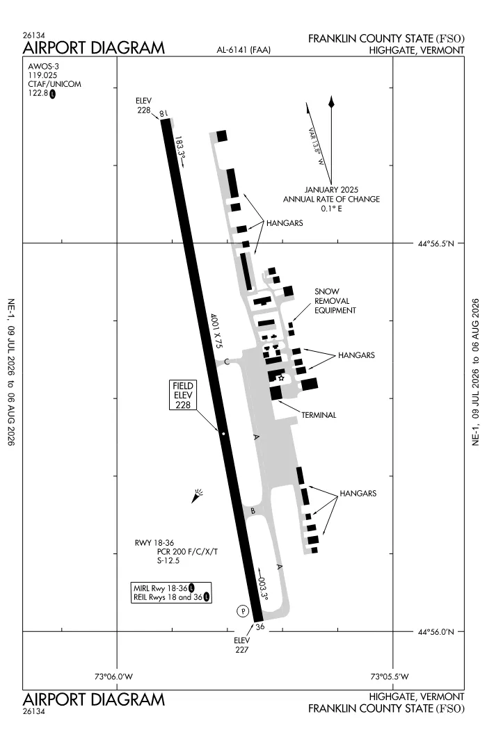 FAA airport diagram for KFSO