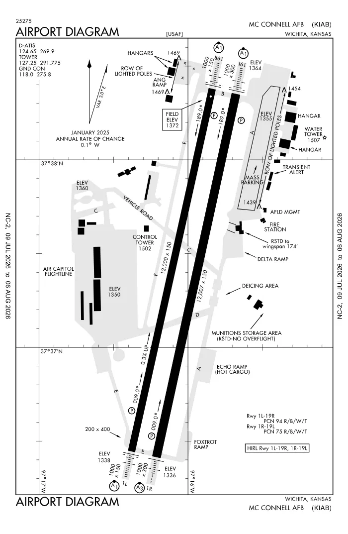FAA airport diagram for KIAB