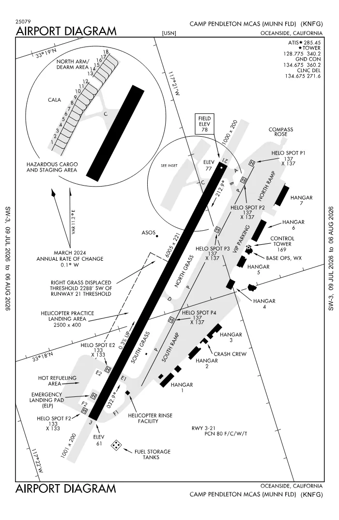 FAA airport diagram for KNFG