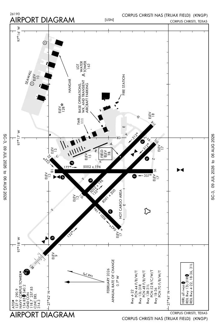 FAA airport diagram for KNGP