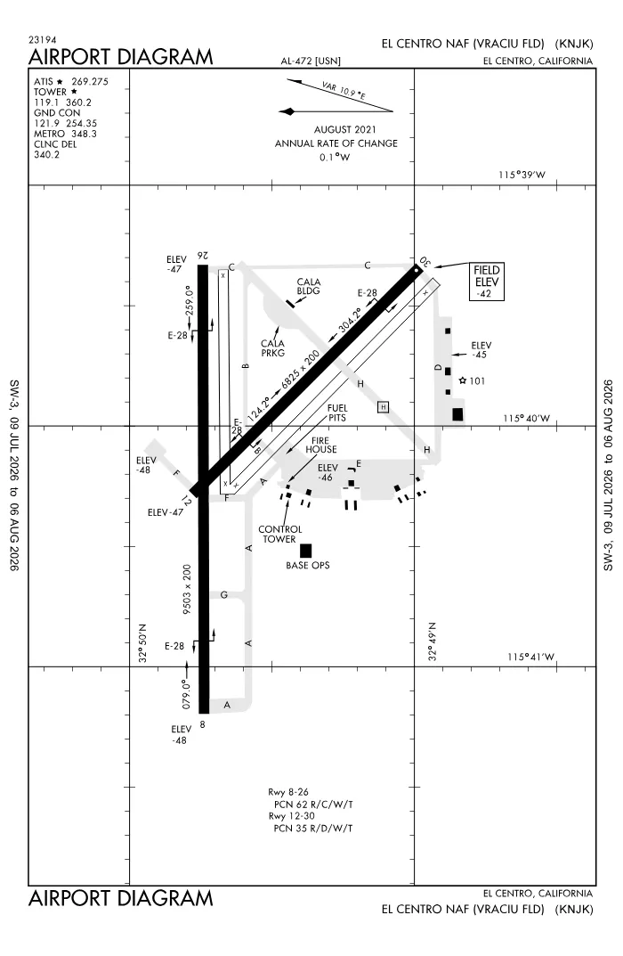 FAA airport diagram for KNJK