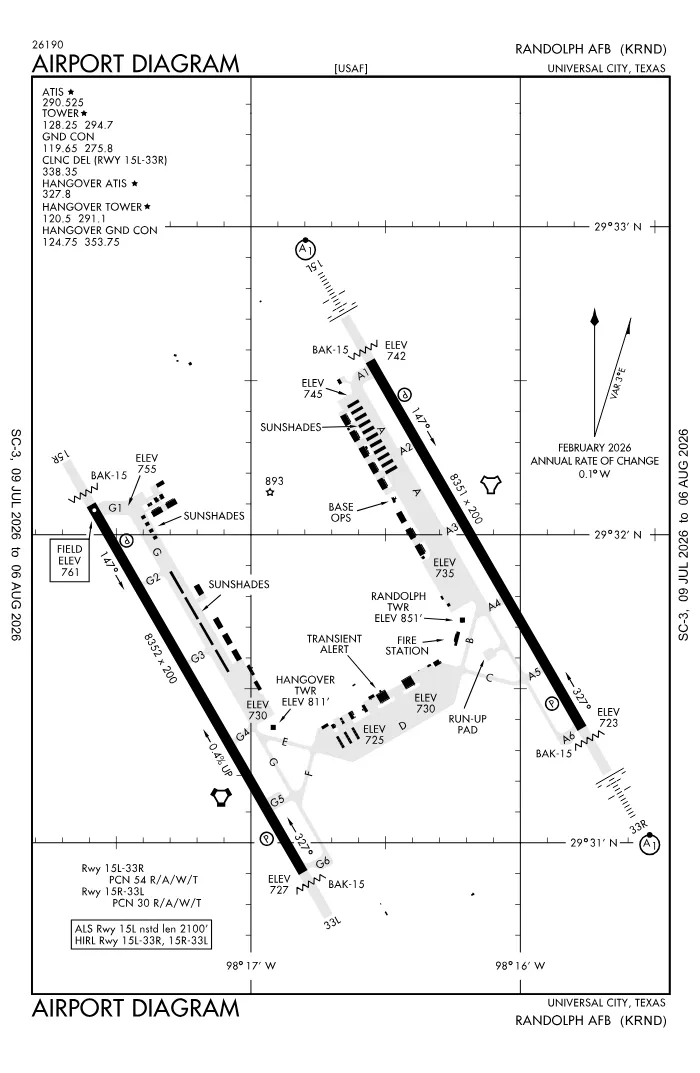 FAA airport diagram for KRND