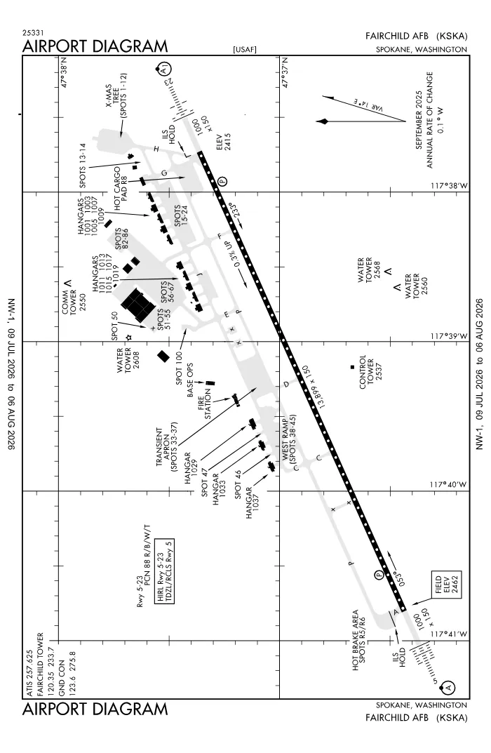 FAA airport diagram for KSKA