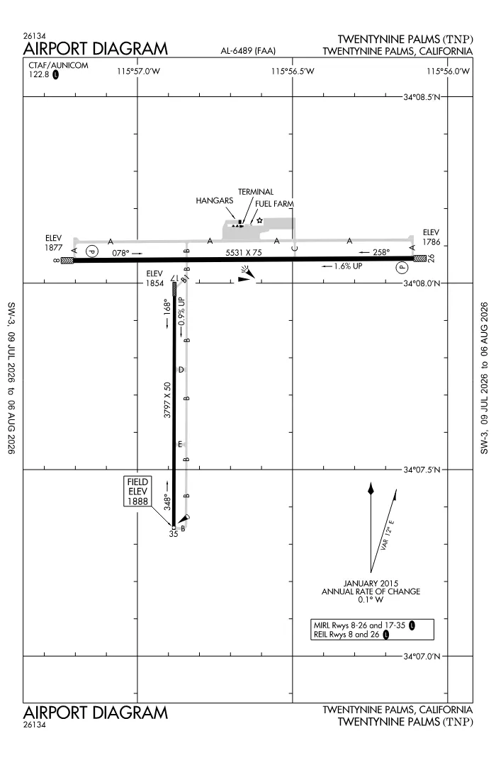 FAA airport diagram for KTNP