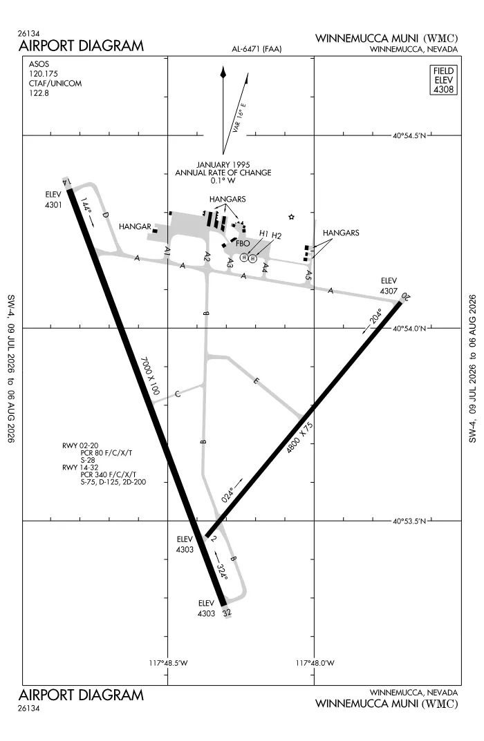 FAA airport diagram for KWMC
